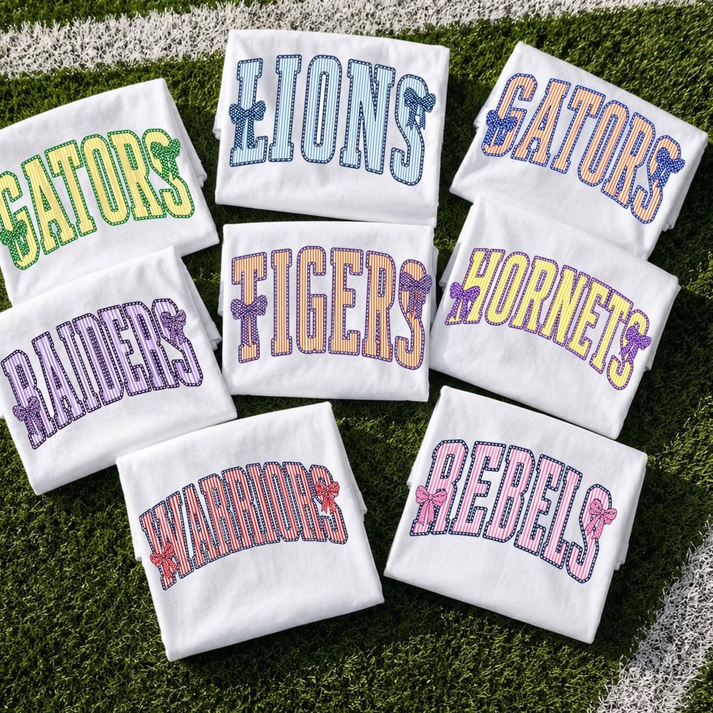 Striped Bows Mascot