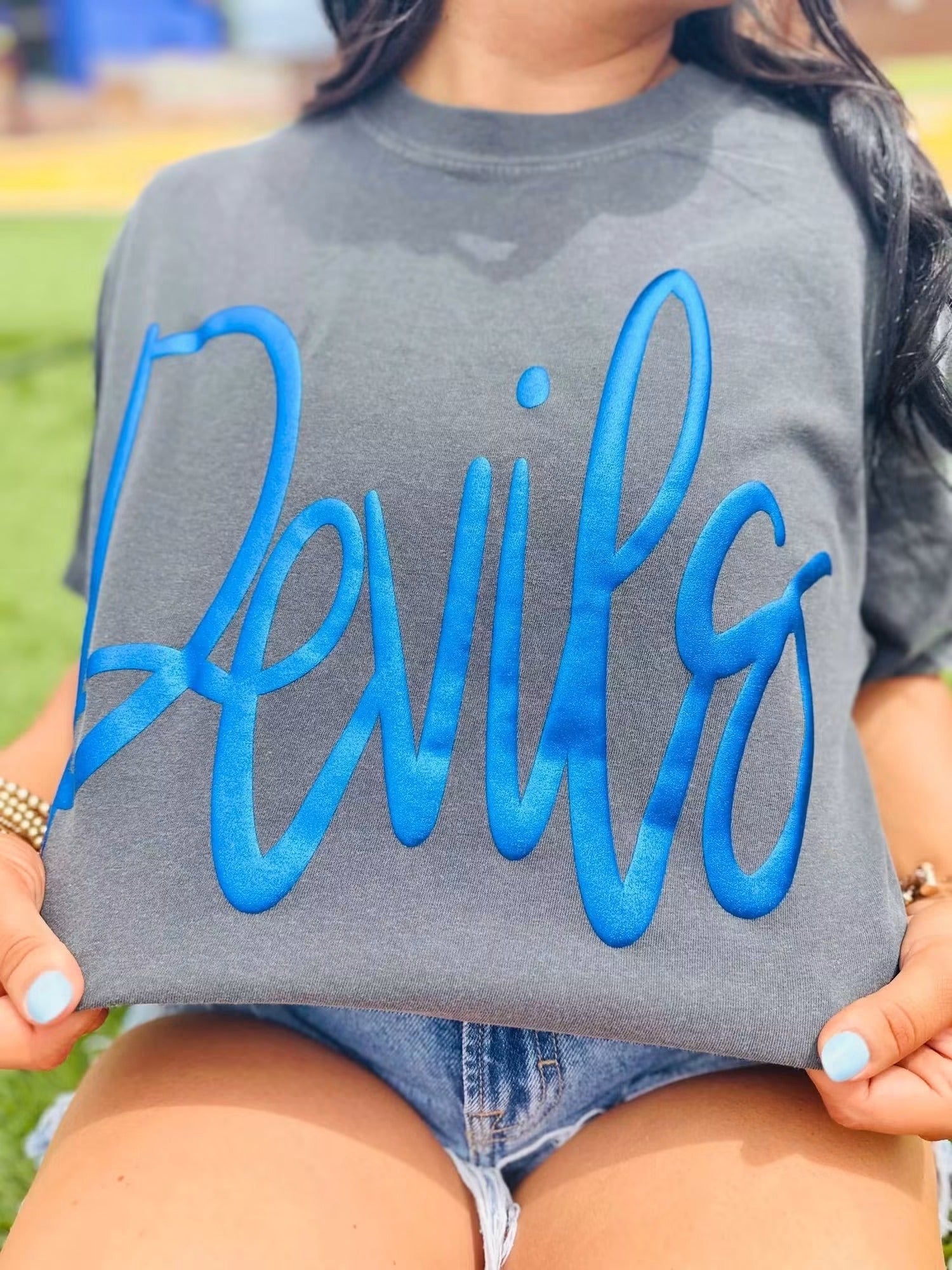 Customizable puff and glitter design PG028