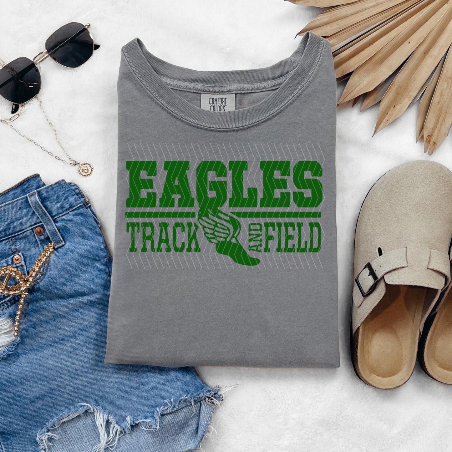 Block letters track and field