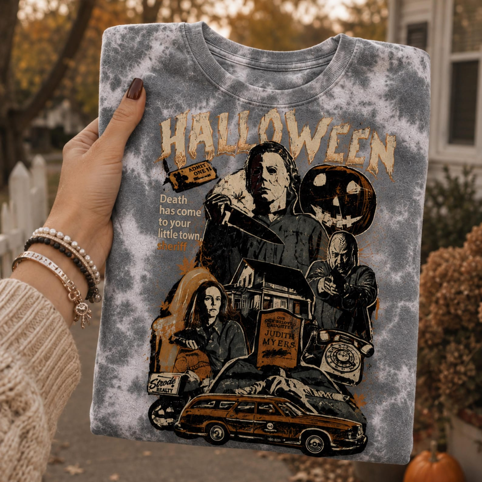 Fall and Halloween shirt design fall01