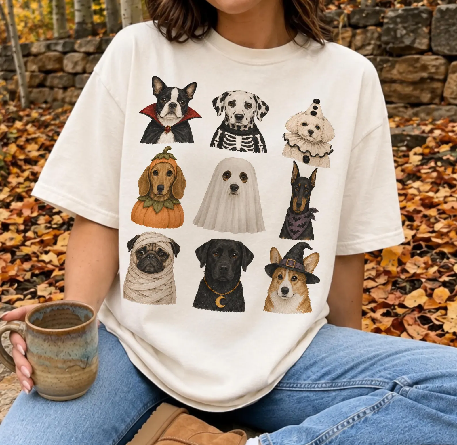 Fall and Halloween shirt design fall12