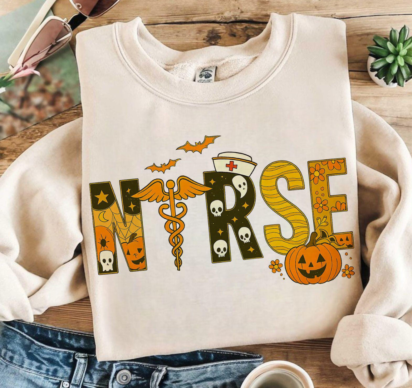 Fall and Halloween shirt design fall170