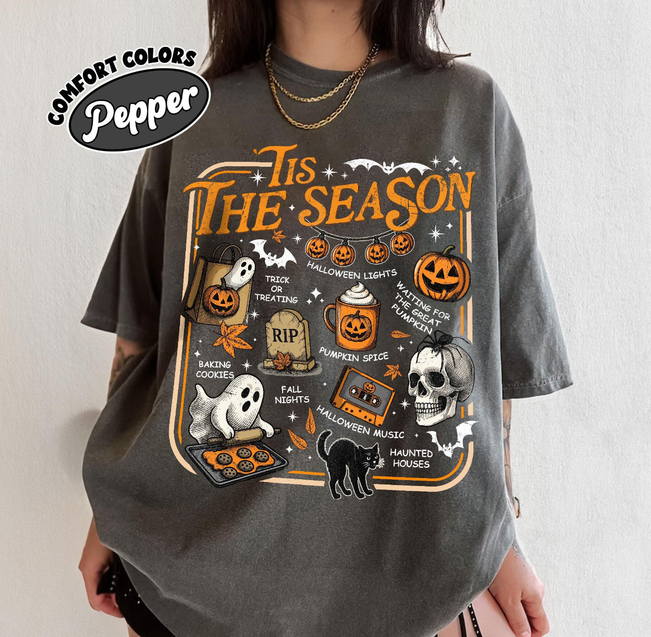 Fall and Halloween shirt design fall177