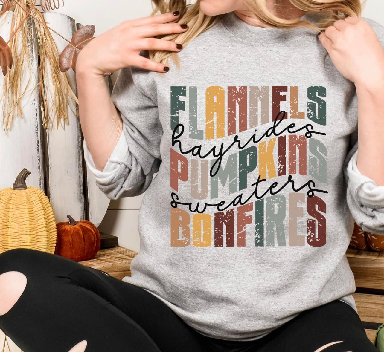 Fall and Halloween shirt design fall250
