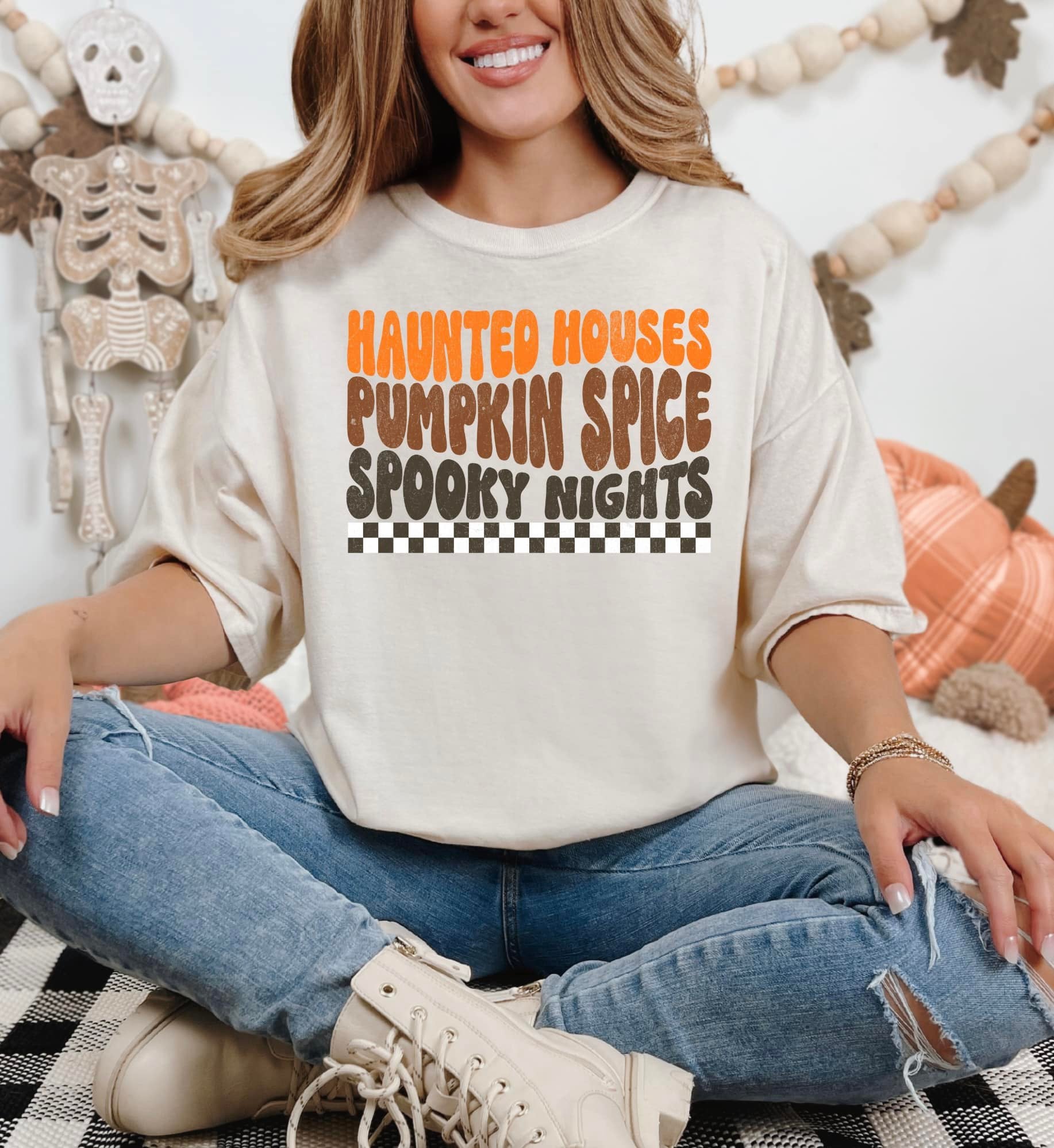 Fall and Halloween shirt design fall39